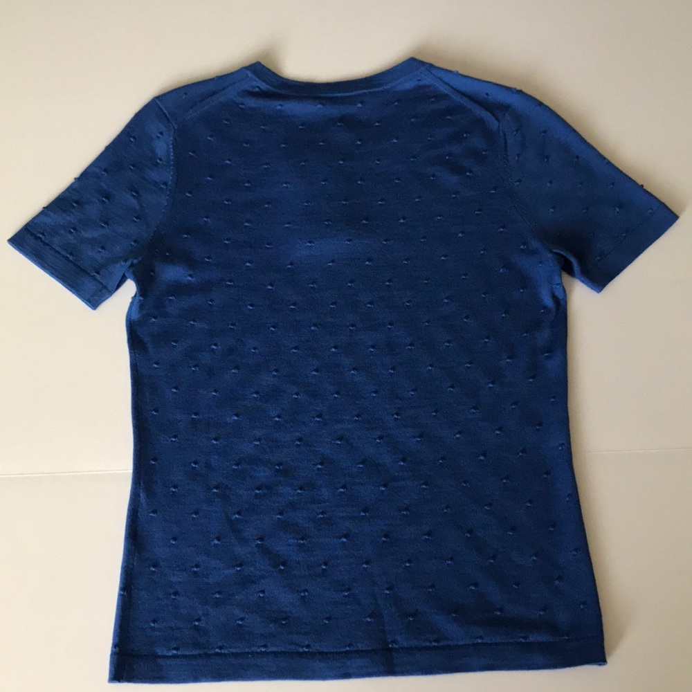 Boss Hugo Boss Open Blue knit top NWT size (S) 4-6 - Picture 4 of 9